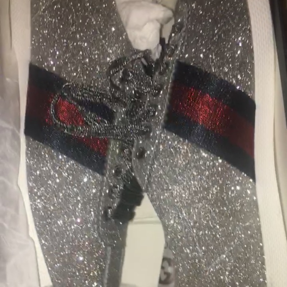 Gucci glitter shoes